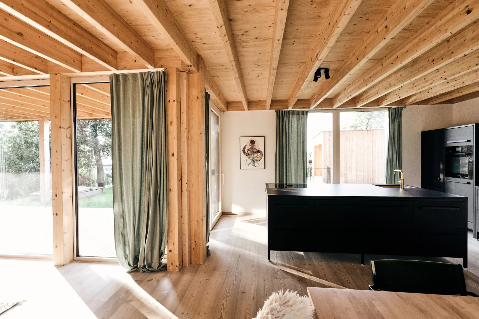 Zuhause aus Holz atmosphere